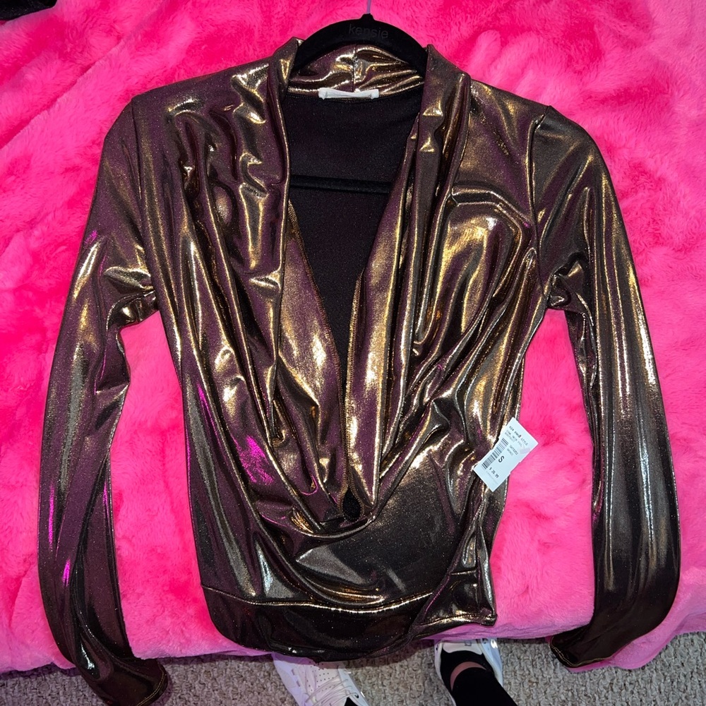 Gold bodysuit